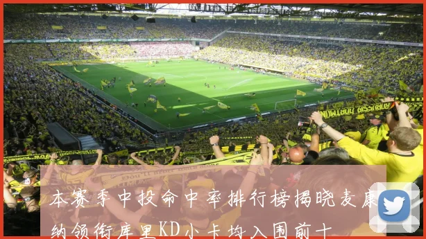 本赛季中投命中率排行榜揭晓麦康纳领衔库里KD小卡均入围前十